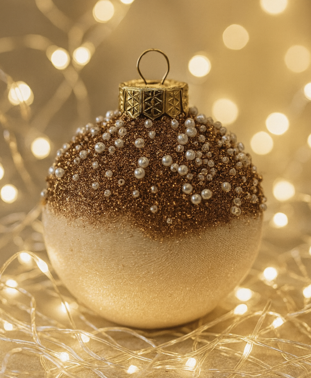 LIANOS Χριστουγεννιάτικες Μπάλες Βελούδινες (Σετ 4Τμχ) 26253 10cm Bronze 26253